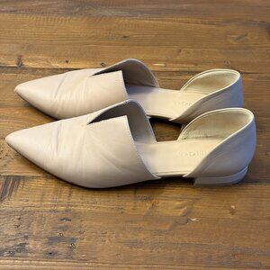 Vince Darlington Nude Pointed D'orsay Flats- size 6.5
